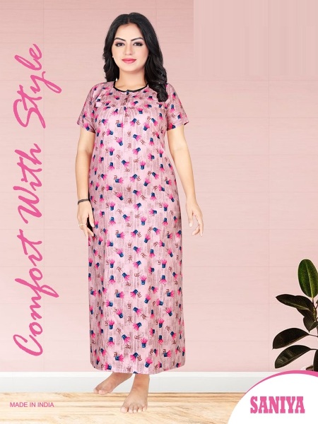 Daily wear cotton nighty sale